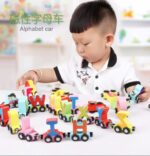 Alphabets Wooden Strong Strength Magnetic Train 27 Pieces - Image 9