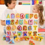 ABC Cartoon Characters 3 D wooden Board