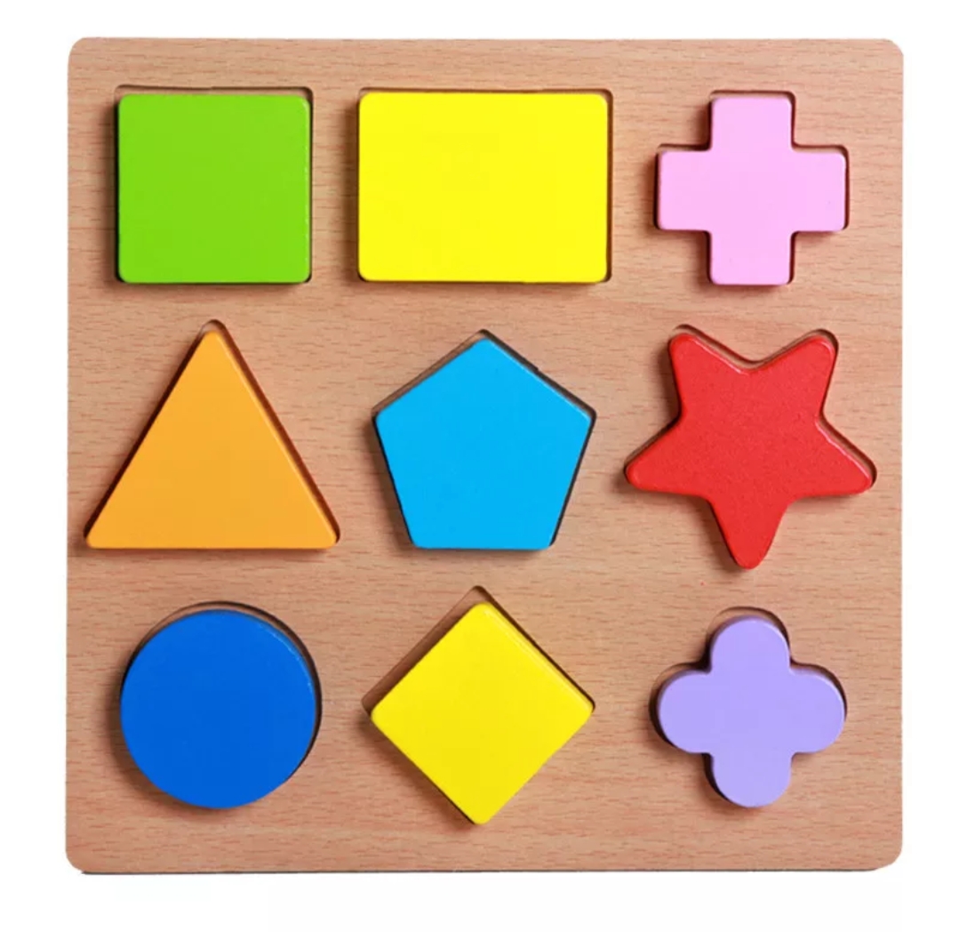 Colorful Geometric Shapes Cognitive Board(Pentagram).