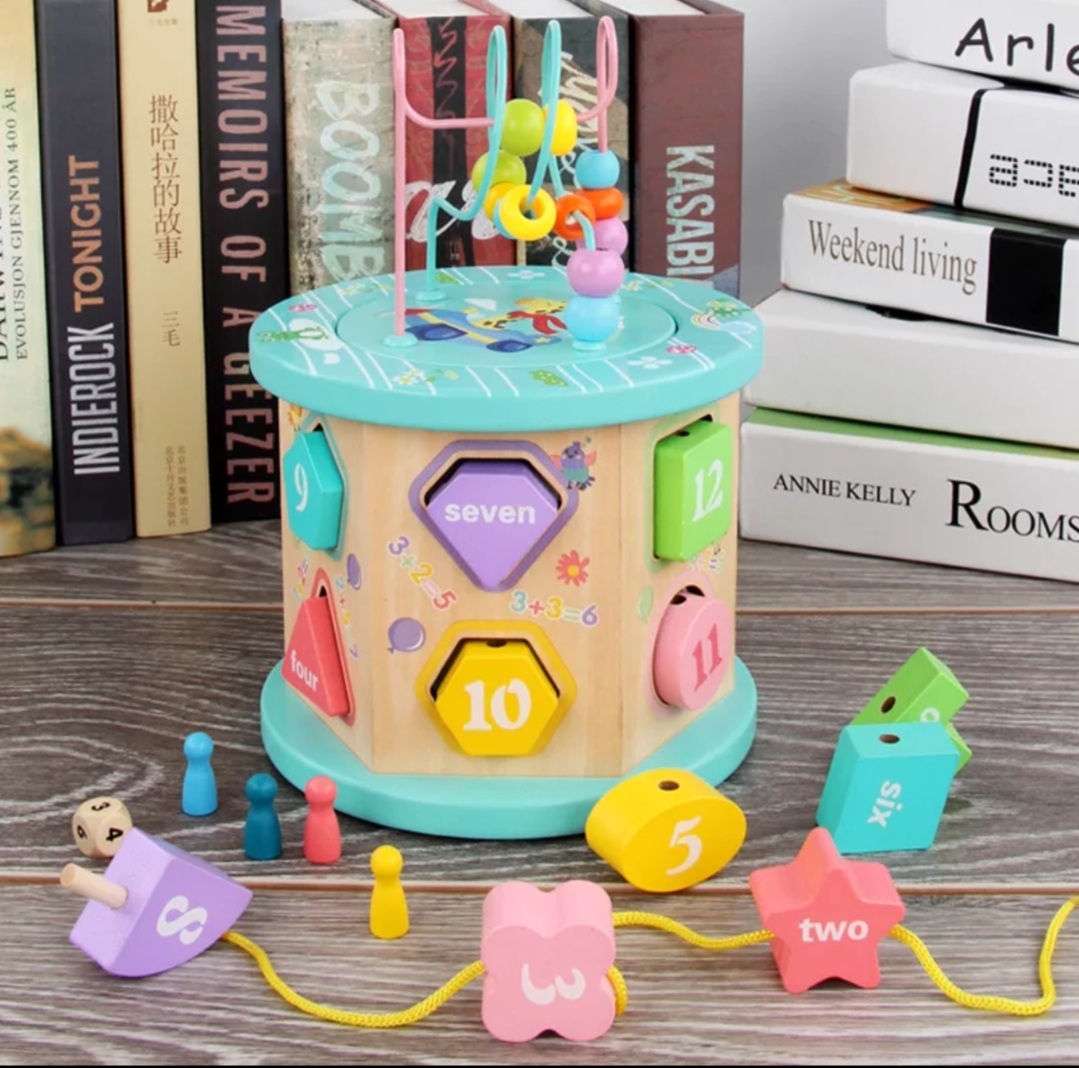 Activity Cube 6 Sided Intelligence Bead Box