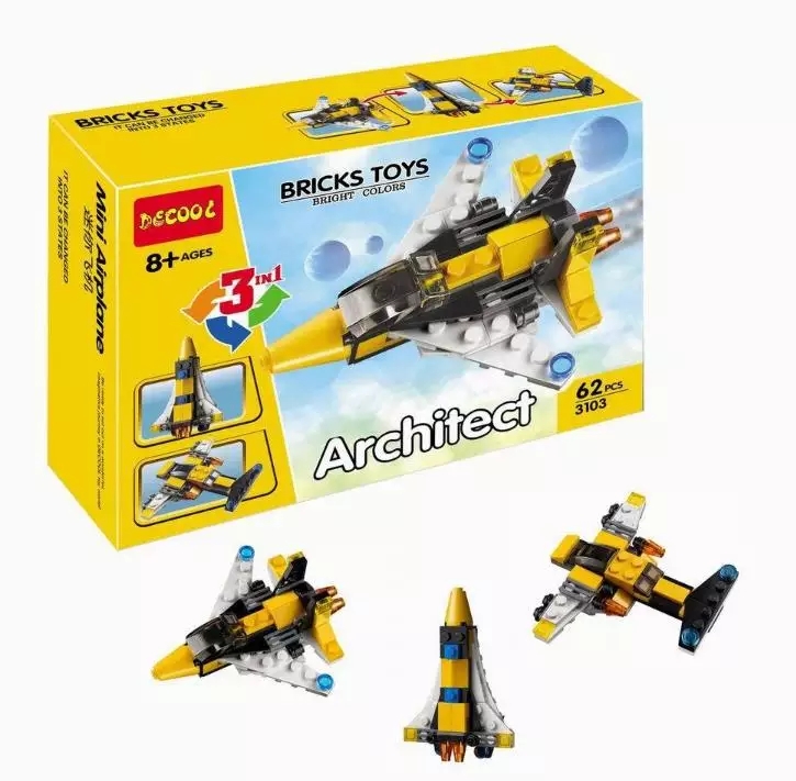 Architect Mini Airplane 3 Models – 62+Pieces