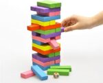 Colorful Wooden Jenga 48 Pieces - Image 3