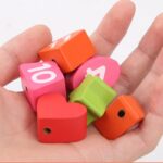 Wooden Learning Clock With Lacing - Image 6