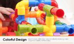 Assembling Blocks With Pipes And Wheels-60 Pieces - Image 5