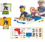 3 in 1 Creative Nut Combination Puzzle & Drill Assembling Construction – Paw Patrol - Image 3