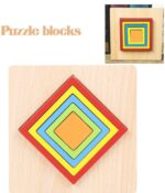 Geometric Square 3 D Wood Puzzle - Image 4