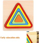 Geometric Triangle 3 D Wood Puzzle - Image 3