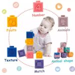 12 Pcs Soft Building Blocks for Baby – Animals & Shapes - Image 4