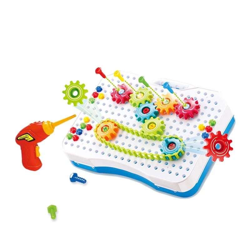 Gear Creative Designs & Drill Play Nut Combination Toy 151 Pieces