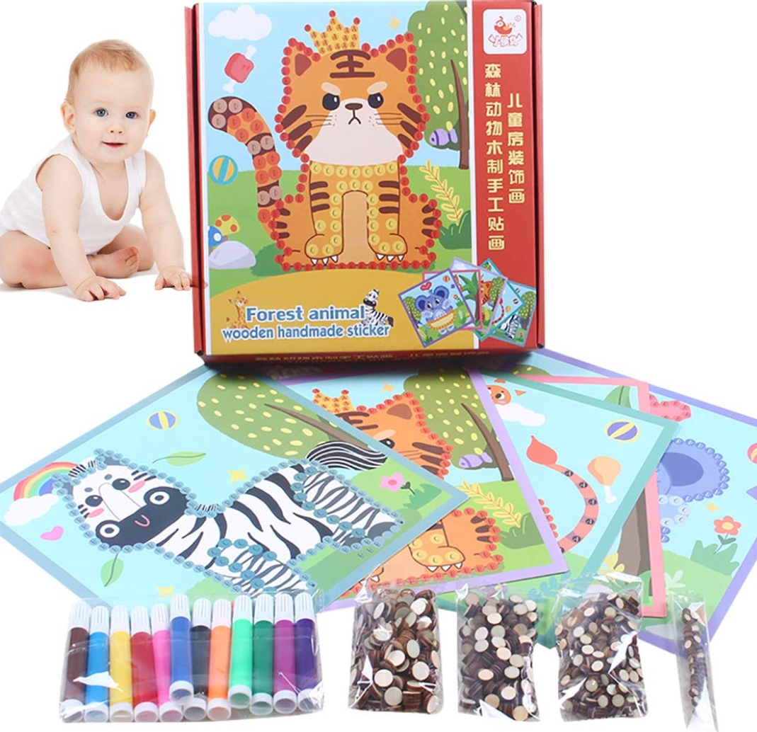 Wooden Sticker Art & Craft (Animal)