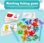 Wooden Magnetic Fishing And Matching Game - Image 4
