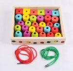 Wooden Lacing Beads For Fine Motor Skills - Image 4