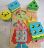 wooden Geometric Shape Paired Blocks - Image 2