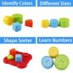 Nesting Shape Sorting and Stacking Cups Animal Castle - Image 6