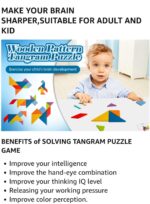 Wooden Shapes Puzzle With Pattern Cards & Storage Box - Image 6