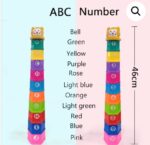 Stacking Cups Numbers & Letter – Hexagon 10 pieces - Image 4