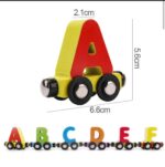 Alphabets Wooden Strong Strength Magnetic Train 27 Pieces - Image 2