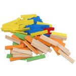 Wooden Stacking Colorful Building Blocks 102 Pieces - Image 4