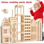 Wooden Stacking Building Blocks 102 pcs