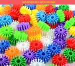 3D Gear Interconnecting Colorful Construction Blocks