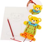 Bear Dress Lacing And Threading Game ( Art Craft Lacing ) - Image 3