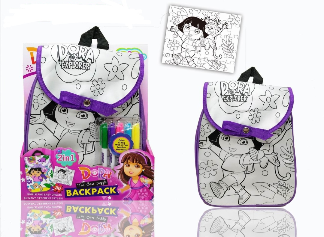 Dora Painting Bag With Puzzle
