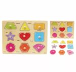 Knob Wooden Shapes Hand Grasp Board