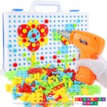 STEM Creative Design Assembling Nut Combination Toys With Drill Play – 249 pieces - Image 4