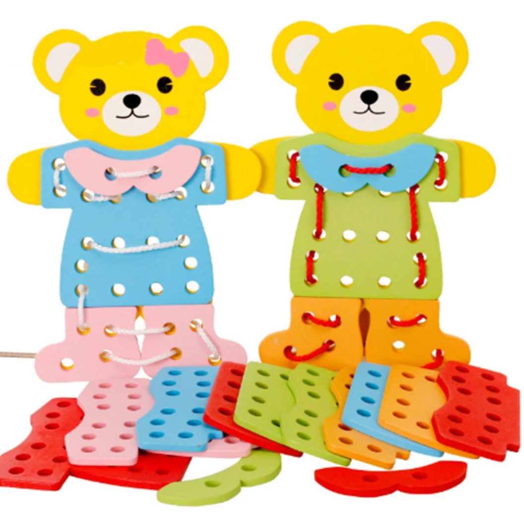 Bear Dress Lacing And Threading Game ( Art Craft Lacing )