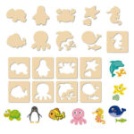 Drawing Template with Stencils and Markers - Image 4