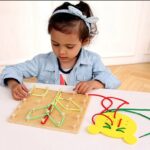 Kids Wooden Geo Board And Lacing Board China ( art craft lacing ) - Image 8