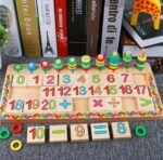 Math Operation Logarithmic Board With Tracing Numbers