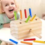 WOODEN MAGNETIC CATCH WORM GAME - Image 2