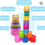 Stacking Cups Numbers & Letter – Hexagon 10 pieces - Image 5