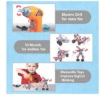 Creative Assembling Nut Combination 10 In 1 Models With Drill 286 Pcs - Image 4