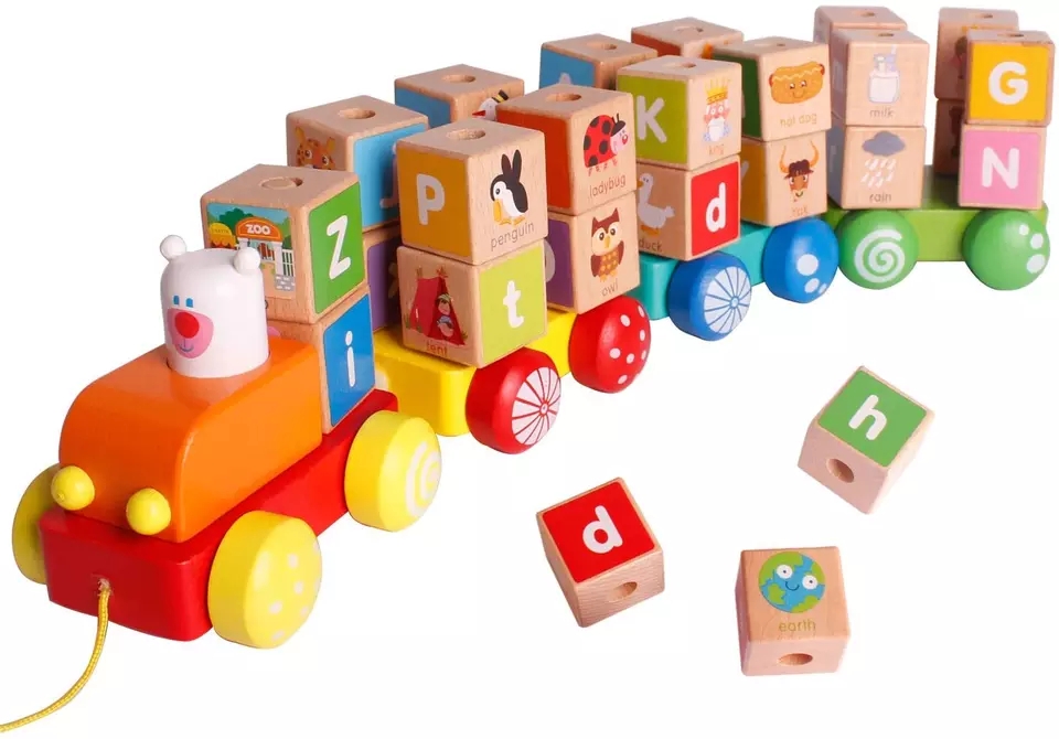 Alphabet Blocks Revolving Train