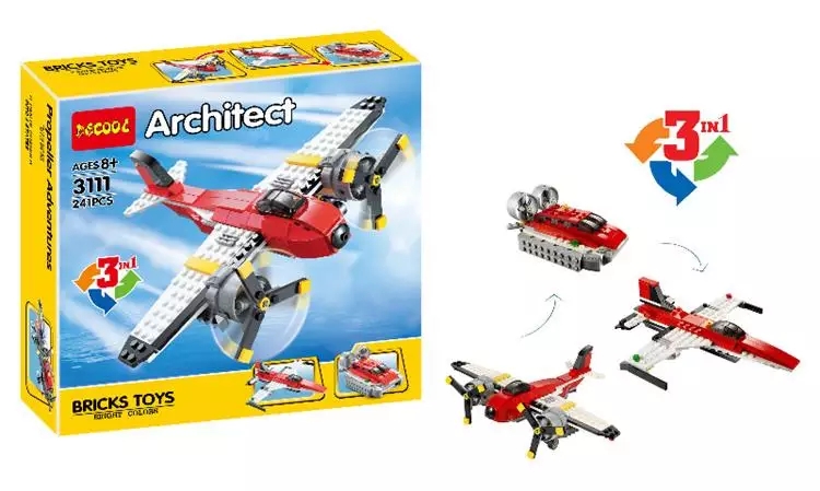 Architect Propeller Adventures 3 Models– 241 Pieces