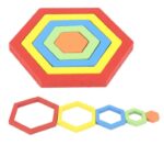 Geometric Hexagon 3 D Wood Puzzle - Image 5