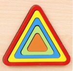 Geometric Triangle 3 D Wood Puzzle - Image 5