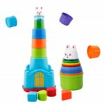 Nesting Shape Sorting and Stacking Cups Animal Castle - Image 2