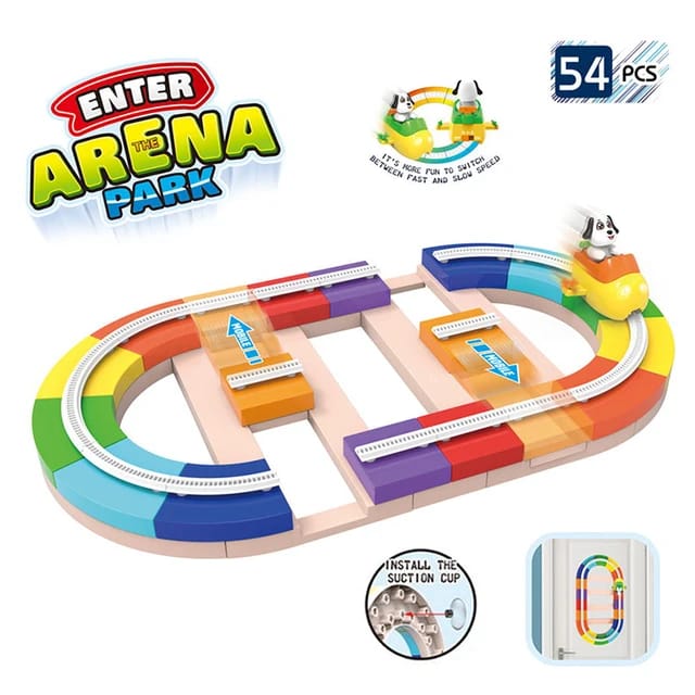 Railway Train Track Block Assemble Game