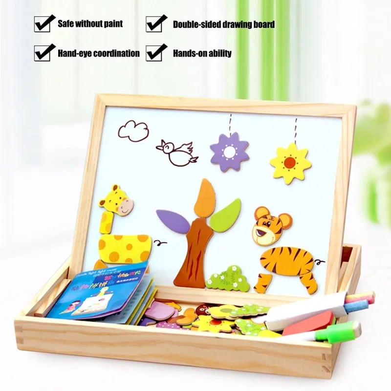 Magnetic Collage White And Black Board