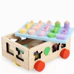 Wooden Sorting Car With Numbers,Shapes And Rings - Image 9