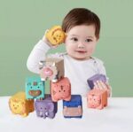 12 Pcs Soft Building Blocks for Baby – Animals & Shapes - Image 6