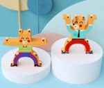 Wooden Stacking And Balancing With Magnetic Bear Changing Clothes - Image 6