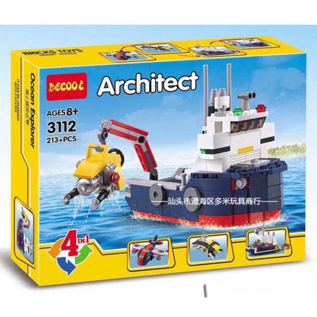 Architect Ocean Explorer 4 Models-213+ Pieces