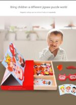 Wooden Magnetic Puzzle Face Changing Art Craft Game - Image 5