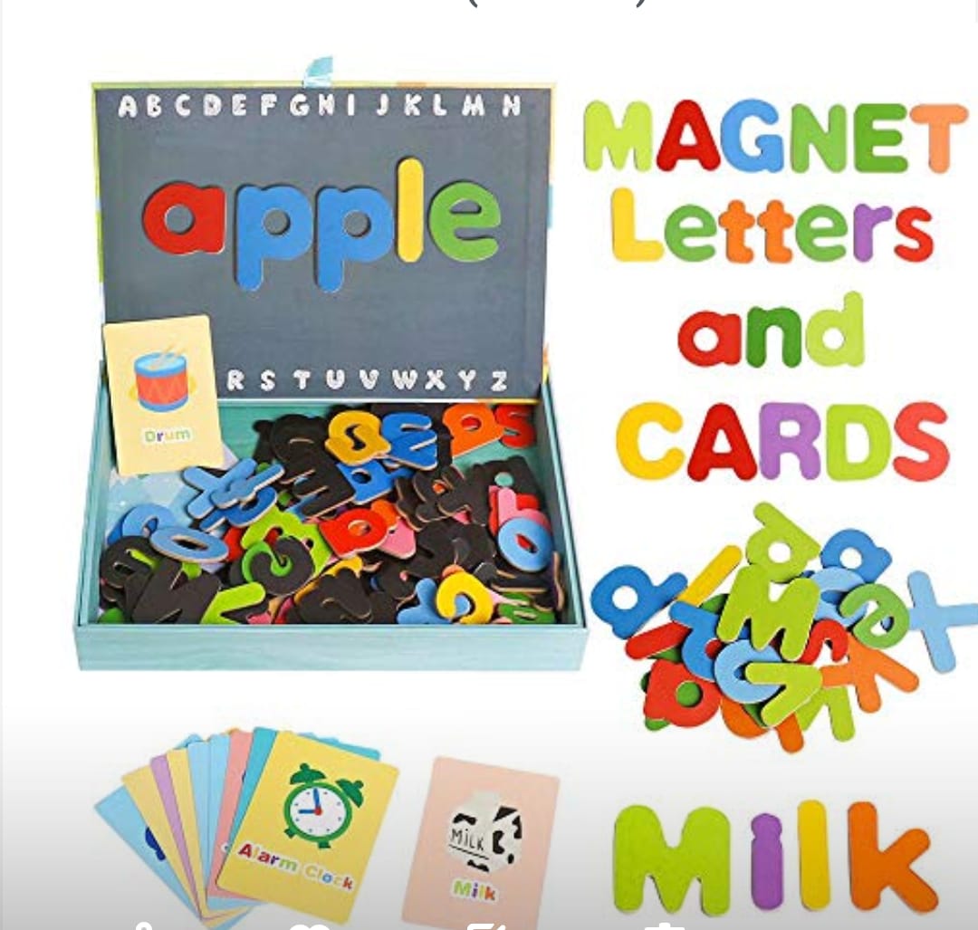 Magnetic Alphabet Learning Kit With Reference Cards ( Alphabet Letter )