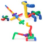 Assembling Blocks With Pipes And Wheels-60 Pieces - Image 6