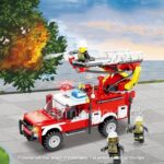 Assembling Fire Truck With Water Spray Lego Blocks - 265 Pieces